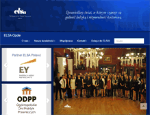 Tablet Screenshot of opole.elsa.org.pl