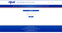 Desktop Screenshot of epos.elsa.org.pl
