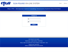Tablet Screenshot of epos.elsa.org.pl